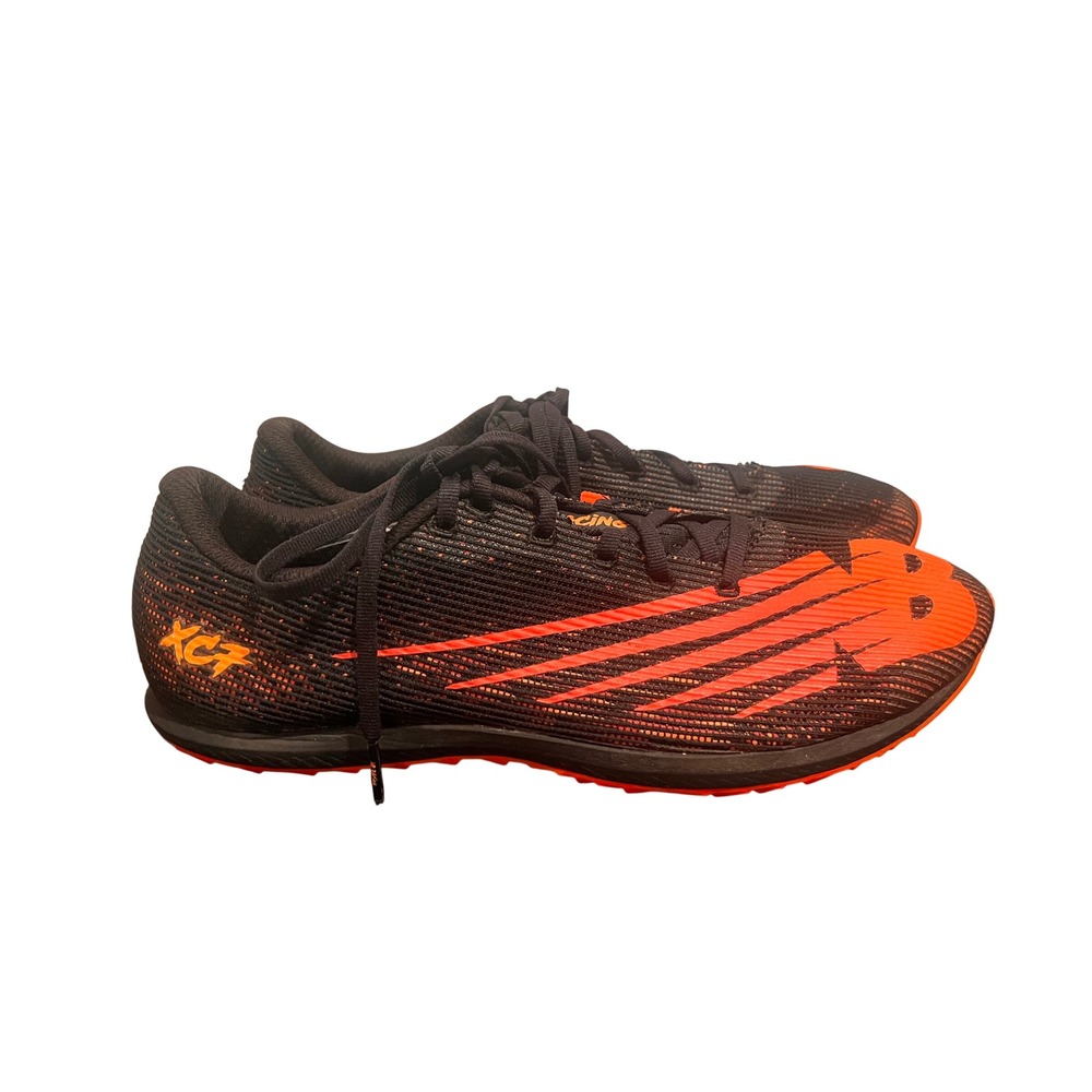 New Balance XC7 V3 Cross Country Spikes Black Orange Track Mens 11 Racing Shoe